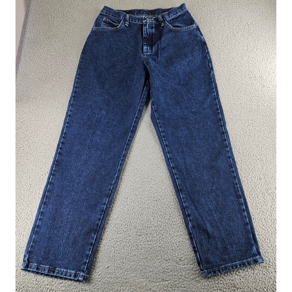 Wrangler Blues Jeans Womens 10x32 Blue WB101AD Relaxed Fit High Rise Tapered Leg